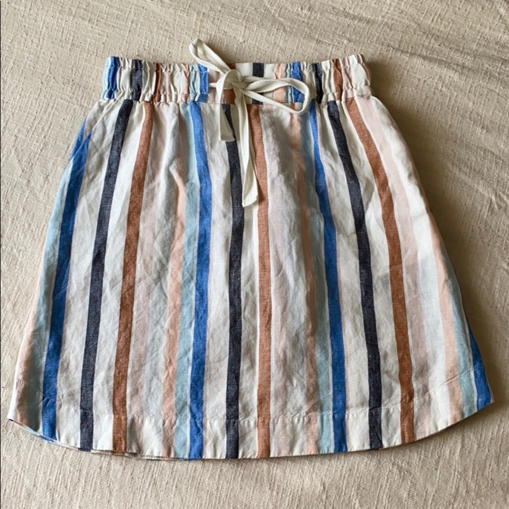 Striped Tie Waist A New Day Skirt, Small